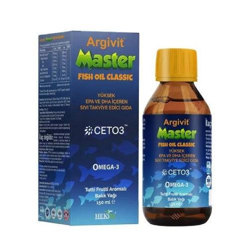 Resim Argivit Master Fish Oil Classic Tutti Frutti Aromalı 150 ml Şurup