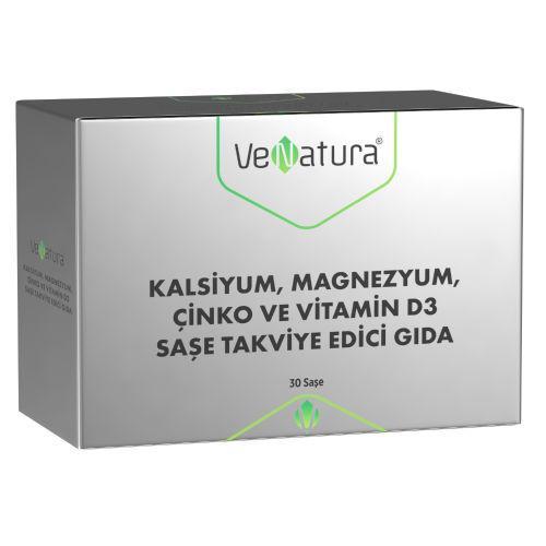 Resim Venatura Kalsiyum Magnezyum Çinko Vitamin D3 30 Saşe