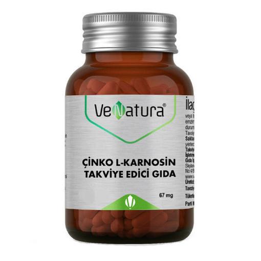 Resim Venatura Çinko L-Karnosin 67 mg 30 Kapsül