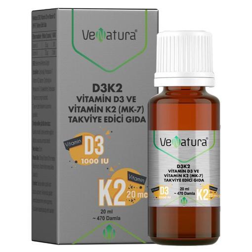 Resim Venatura Vitamin D3 K2 20 ml Damla