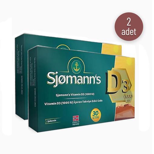Resim Sjomann's D3 Çiğnenebilir Jel 30 Tablet 1+1