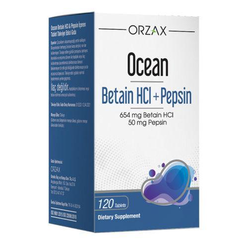 Resim Ocean Betain HCI Pepsin 120 Tablet
