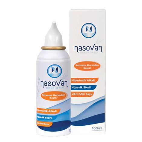 Resim Nasovan Hipertonik Alkali Hijyenik Steril Van Gölü Suyu 100 ml Burun Spreyi