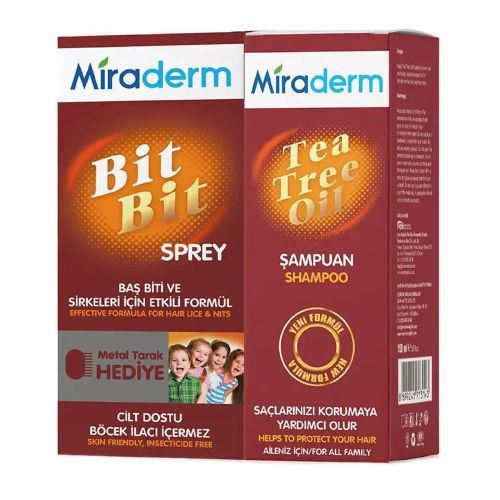 Resim Miraderm Bit Bit Şampuan 150 ml + Bit Bit Sprey 100 ml Tedavi Kiti