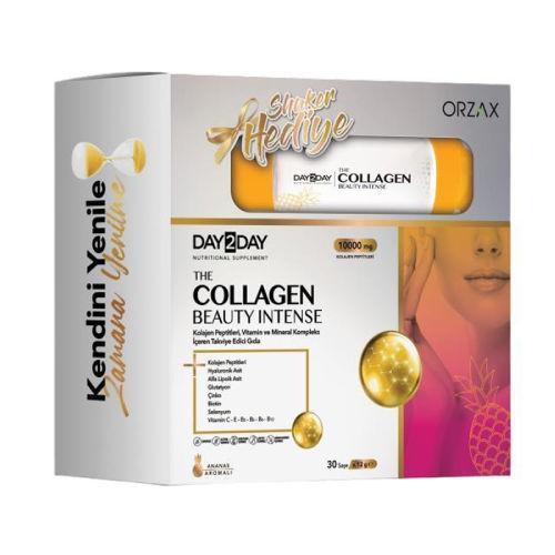 Resim Day2day The Collagen Beauty Intense Ananas Aromalı 30 Saşe + Shaker Hediyeli