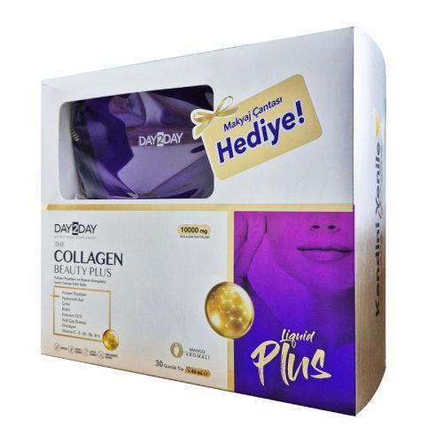 Resim Day2day The Collagen Beauty Plus 30 Tüp + Makyaj Çantası Hediyeli