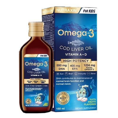 Resim Nutraxin Omega 3 Karışık Meyve Aromalı Şurup 150 ml