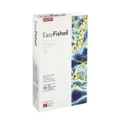 Resim EasyFishoil Yetişkin 30 Çiğnenebilir Jel Form
