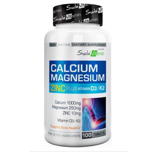 Resim Suda Vitamin Calcium Magnesium Zinc K2 D3 100 Tablet