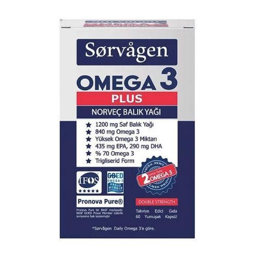 Resim Sorvagen Omega 3 Plus Norveç Balık Yağı 60 Kapsül