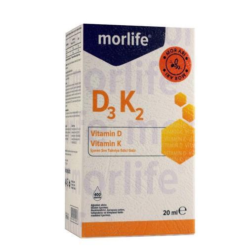 Resim Morlife D3-K2  Vitamin Takviyesi 20 ml