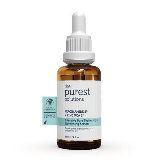 Resim The Purest Solutions Gözenek Siyah Nokta ve Akne Giderici Bakım Serumu 30 ml (Niacinamide 5% + Zinc PCA 1%)