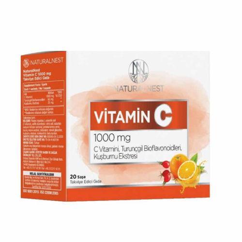 Resim Naturalnest Vitamin C 1000 mg 20 Şase