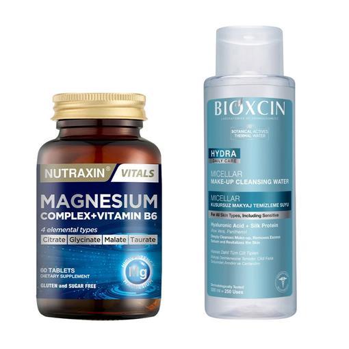 Resim Nutraxin Magnesium Complex Vitamin B6 60 Tablet - Bioxcin Hydra 500 ml Micellar Su