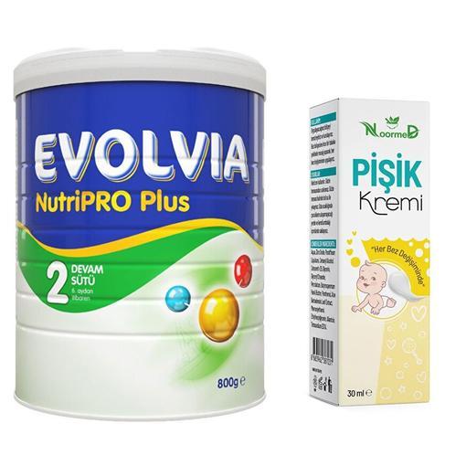 Resim Evolvia Nutripro Plus 2 Devam Sütü 800 gr + Noormed Organik 30 gr Pişik Kremi Hediyeli