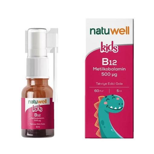 Resim Natuwell Kids B12 Metilkobalamin 500 mcg 5 ml