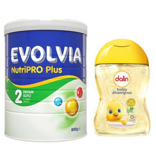 Resim Evolvia Nutripro Plus 2 Devam Sütü 800 gr + Dalin 100 ml Şampuan Hediyeli