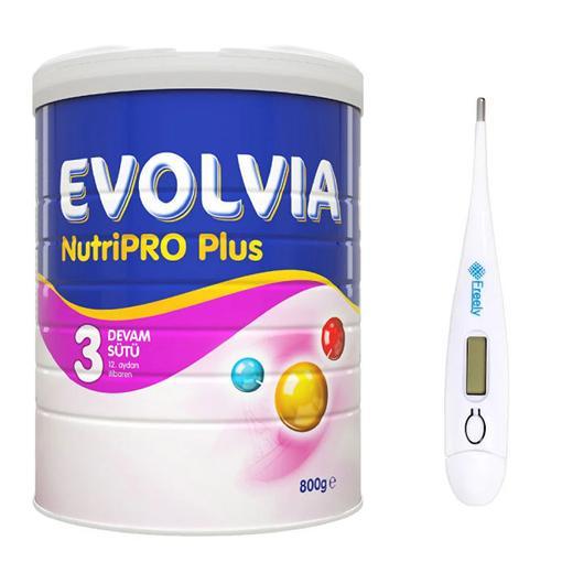 Resim Evolvia Nutripro Plus 3 Devam Sütü 800 gr + Freely Dijital Ateş Ölçer Hediyeli