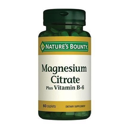 Resim Nature's Bounty Magnesium Citrate Plus Vitamin B-6 60 Tablet