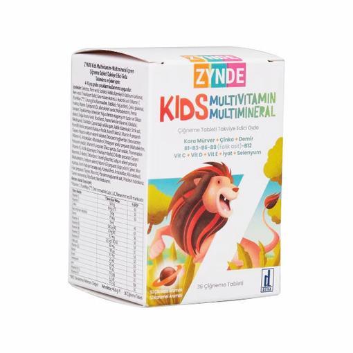 Resim Zynde Kids Multivitamin 36 Çiğneme Tableti