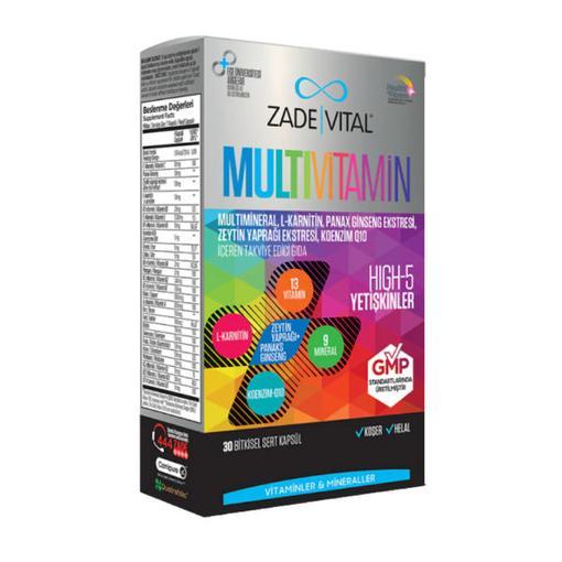 Resim Zade Vital Multivitamin 30 Kapsül