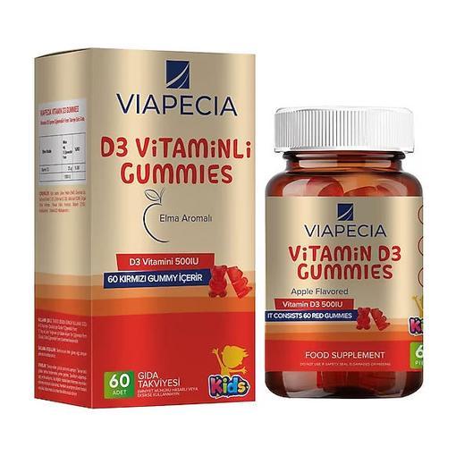 Resim Viapecia Vitamin D3 Gummies 60 Pieces