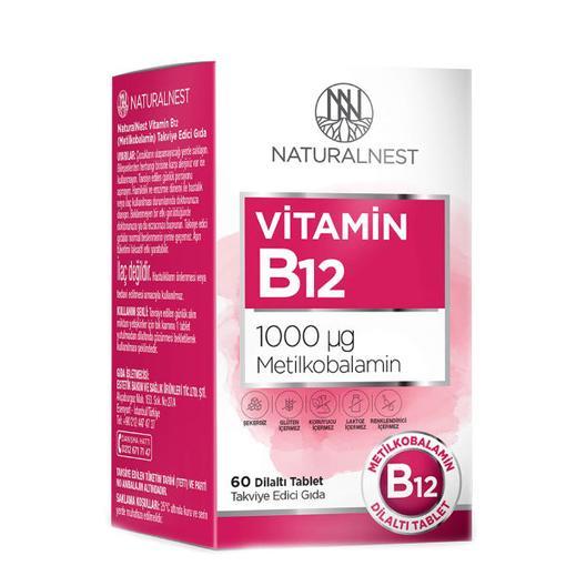 Resim Naturalnest Vitamin B12 1000 mcg 60 Tablet