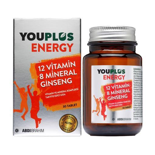 Resim Youplus Energy Vitamin Mineral Kompleksi 30 Tablet