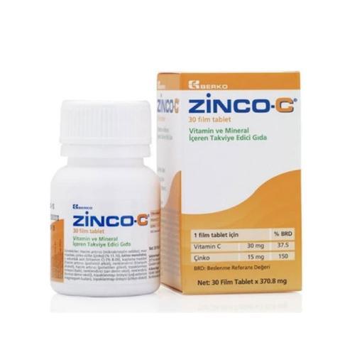 Resim Zinco C 15 mg 30 Tablet