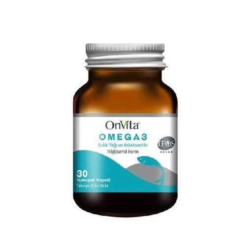 Resim Onvita Omega 3 Balık Yağı & Astaksantin 30 Kapsül