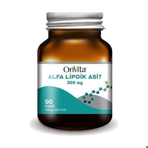 Resim Onvita Alfa Lipoik Asit 200 mg 90 Kapsül