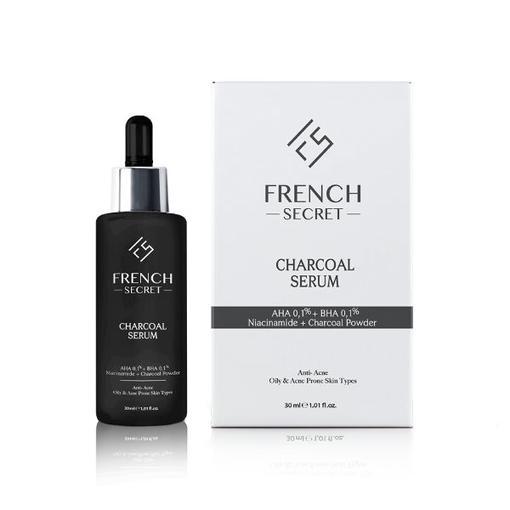 Resim French Secret Cilt Kusurları Karşıtı Aktif Kömür İçeren Charcoal Bakım Serumu 30 ml