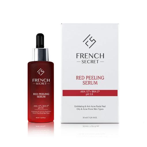 Resim French Secret Canlandırıcı Ton Eşitleyici Leke Karşıtı Yenileyici Red Peeling Serum 30 ml