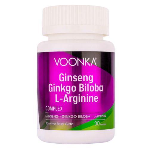 Resim Voonka Ginseng Ginkgo Biloba L-Arginine 32 Kapsül