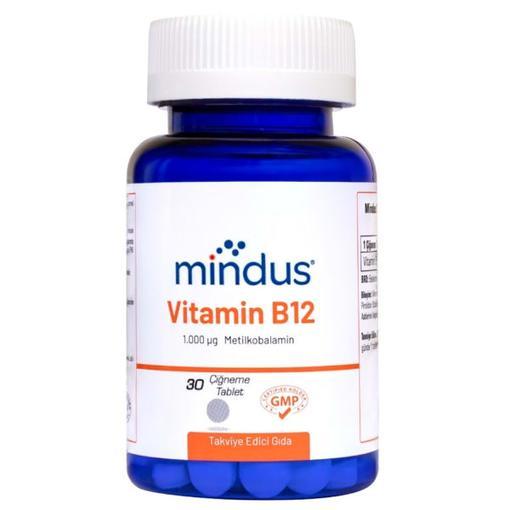 Resim Mindus B12 30 Çiğneme Tablet