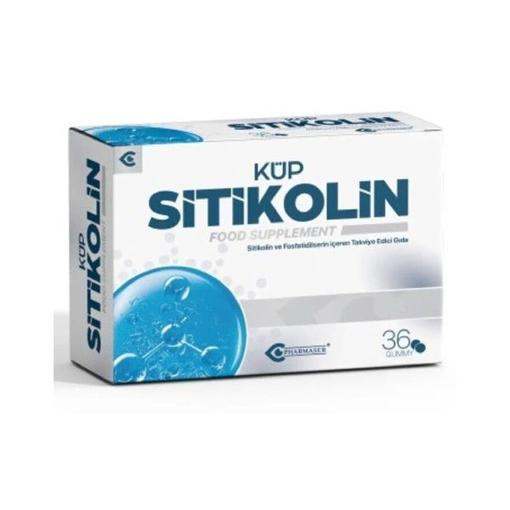 Resim Küp İlaç Sitikolin Fosfatidilserin L-Tirozin Rhodiola Ginko Biloba ve Vitamin B6 , B12 Içeren 30 Adet Gummy Takviye Edici Gıda