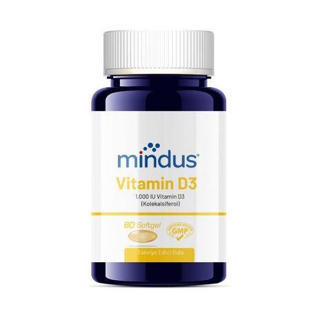 Resim Mindus D 1.000 Vitamin 60 Softgel