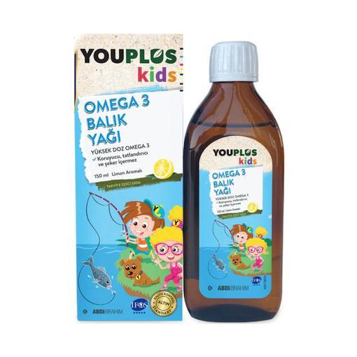 Resim YouPlus Kids Omega 3 Balık Yağı Şurup 150 ml