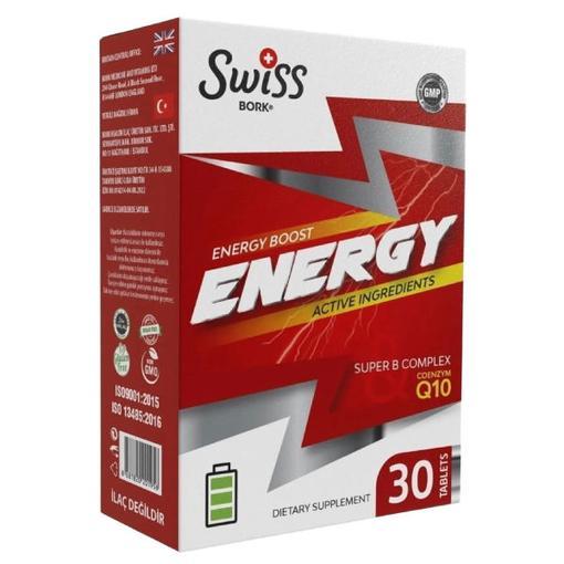 Resim Swiss Bork Energy Q10 + Gingeng + K2 + Folat 30 Tablet