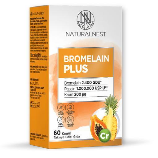 Resim Naturalnest Bromelain Plus 60 Kapsül