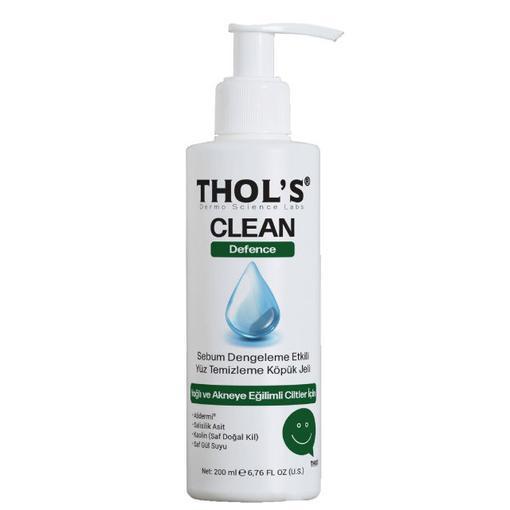 Resim Thol s Clean Defence TB4 Yağlı ve Akneye Eğilimli Ciltler İçin Yüz Temizleme Köpük Jeli 200 ml