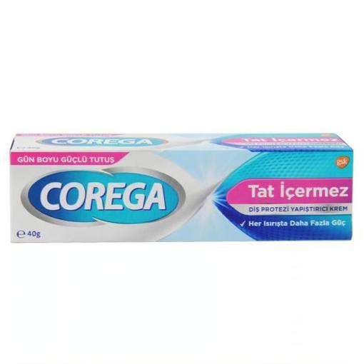 Resim Corega Gün Boyu Güçlü Tutuş Diş Protez Yapıştırıcı Tat İçermez Krem 40 gr