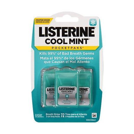 Resim Listerine Cool Mint Pocketpaks 24'lü 3'lü Paket