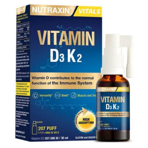 Resim Nutraxin Vitamin D3K2 30 ml Sprey