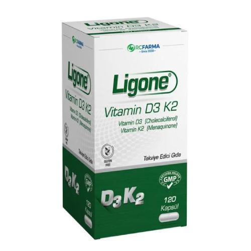 Resim Ligone Vitamin D3 K2 120 Kapsül