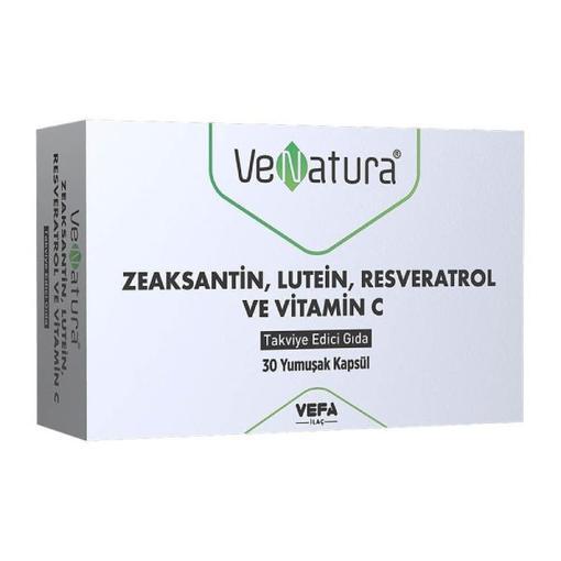 Resim Venatura Zeaksantin Lutein Resveratrol Vitamin C 30 Kapsül