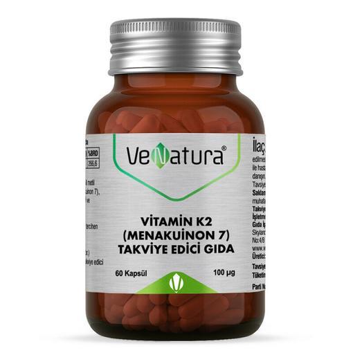 Resim Venatura Vitamin K2 Menakuinon 7 Takviye Edici Gıda 60 Kapsül