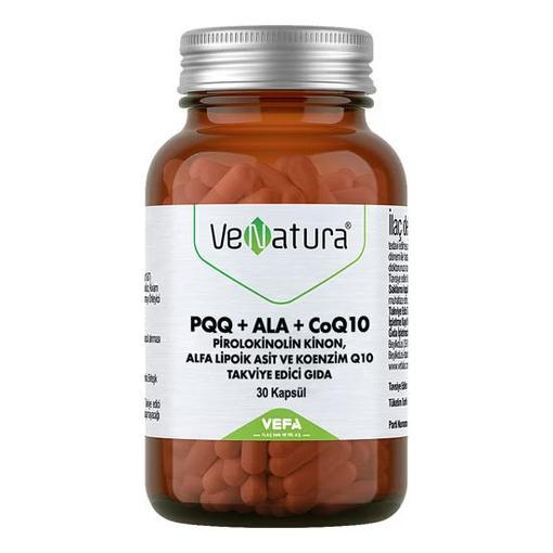 Resim Venatura PQQ+ALA+KoenzimQ10+Alfa Lipoik Asit 30 Kapsül