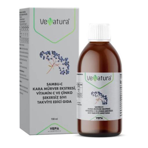 Resim Venatura Sambu-C Karamürver Vitamin C ve Çinko İçerikli Solüsyon 150 ml