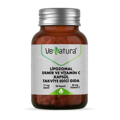Resim VeNatura Lipozomal Demir Vitamin C 60 Kapsül